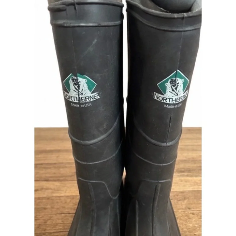 Northerner Rubber Boots Mens 5 Black Rain Waterproof Work Mud Hunting USA